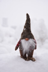 gnomo natale neve inverno decorazioni 