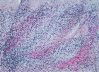 Abstract blue background. Rough texture lines on a light background. Vertical lines. Pastel drawing.