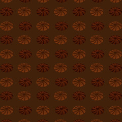 Pattern seamless cookie and design abstract chocolate or brown concept vector