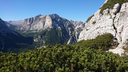 Dolomity mountain landscape in north Italy