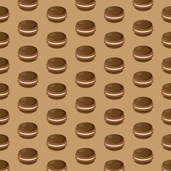 Macarons chocolate pattern motive texture paper cookies dessert vector