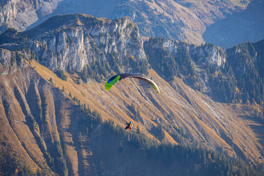 Vol en Parapente au dessus des Alpes Suisse
