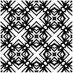 
Seamless vector pattern in geometric ornamental style. Black  pattern.Design element for prints, backgrounds, template, web pages and textile pattern. Geometric art.