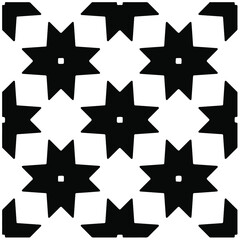 
Seamless vector pattern in geometric ornamental style. Black  pattern.Design element for prints, backgrounds, template, web pages and textile pattern. Geometric art.