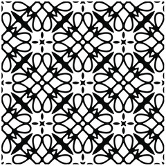 
Seamless vector pattern in geometric ornamental style. Black  pattern.Design element for prints, backgrounds, template, web pages and textile pattern. Geometric art.
