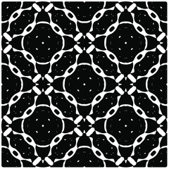 Seamless vector pattern in geometric ornamental style. Black  pattern.Design element for prints, backgrounds, template, web pages and textile pattern. Geometric art