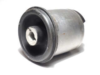 Axle beam mount for rear axle support. Rubber metal mount for car axle. Car spare parts, fasteners and fittings