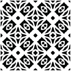 Seamless vector pattern in geometric ornamental style. Black  pattern.Design element for prints, backgrounds, template, web pages and textile pattern. Geometric art
