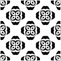 Seamless vector pattern in geometric ornamental style. Black  pattern.Design element for prints, backgrounds, template, web pages and textile pattern. Geometric art