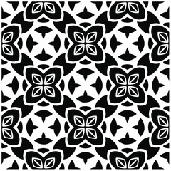 Seamless vector pattern in geometric ornamental style. Black  pattern.Design element for prints, backgrounds, template, web pages and textile pattern. Geometric art