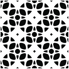 Seamless vector pattern in geometric ornamental style. Black  pattern.Design element for prints, backgrounds, template, web pages and textile pattern. Geometric art