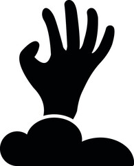 halloween icons halloween hand and halloween