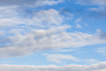 Blue sky with white clouds sunny day
