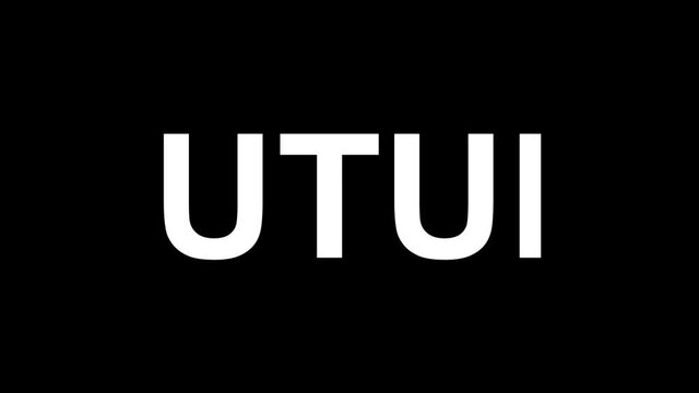 animated text on black background with a toggle text effect. editable kinetic text animation suitable for promotion and advertisement. simple animated word for business.