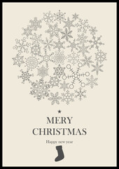 Fototapeta na wymiar Snowflakes vector icon set. Merry christmas and happy new year