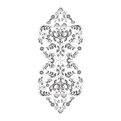 doodles gray isolated pattern on white background