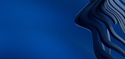 Geometric blue ice lines poly background