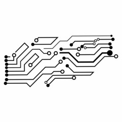 Digital Circuit Board Background Technology Illustration from electric circuit design