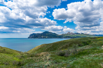 Fototapeta na wymiar Crimea. Black Sea. The mountains.