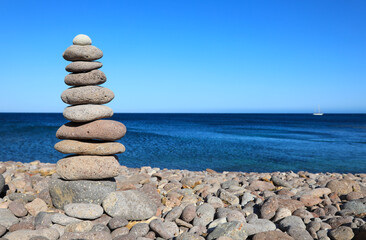 Fototapeta na wymiar piedras zen playa almería 4M0A4389-as21