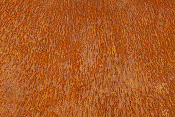 Detail of old iron metal wall with rust on surface, Orange stain of rusted texture, Abstract...