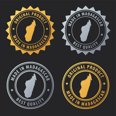 Made in Madagascar - gold and silver stamp set. Best quality. Original product.