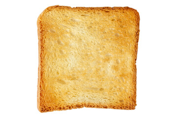Bread toast on a white plate. Toasted bread. Isolate on white.
