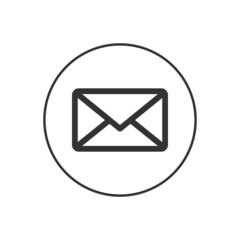 Envelope related vector glyph icon, Mail icon vector for web, computer and mobile app