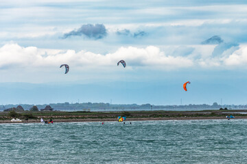 Waiting for the storm On the sea in Lignano Sabbiadoro.