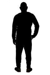 silhouette of a man