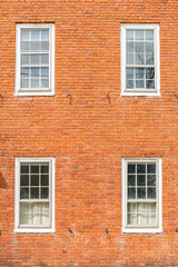 old window of a typical residential house in America