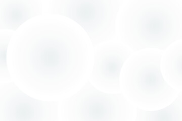 Abstract white and gray gradient graphic design circles background. Vector illustration.