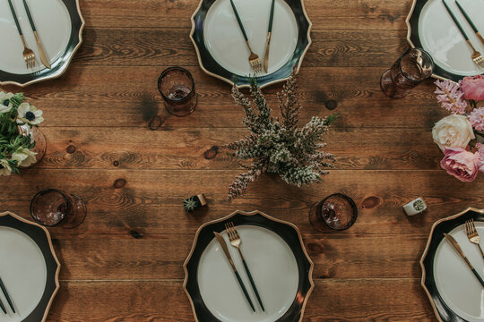 Top Down Table Setting 