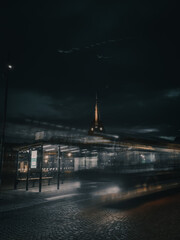 Fototapeta premium night view of the city