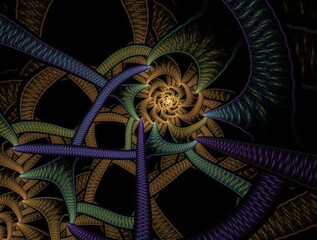 Imaginatory fractal abstract background Image