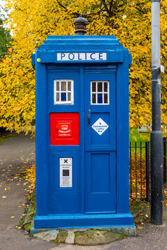 Vintage Police Box in Glasgow, Scotland