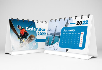 2022 Desk Calendar Layout
