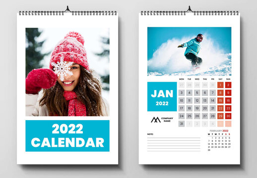 2022 Wall Calendar Layout