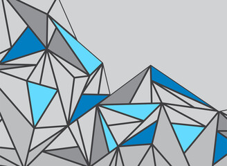 Fototapeta na wymiar Abstract background with blue geometric line pattern