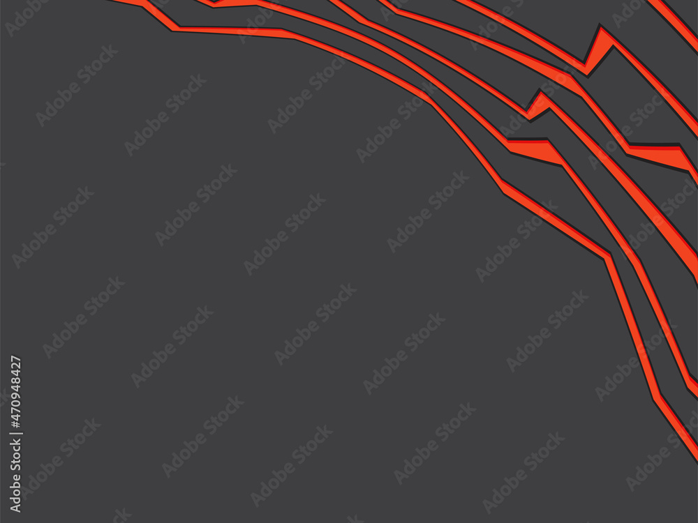 Aufkleber abstract background with red gradient polygonal lines pattern and some copy space area