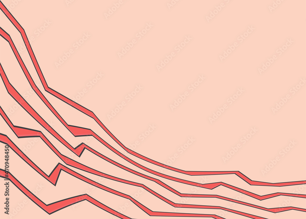 Poster abstract background with gradient polygonal lines pattern