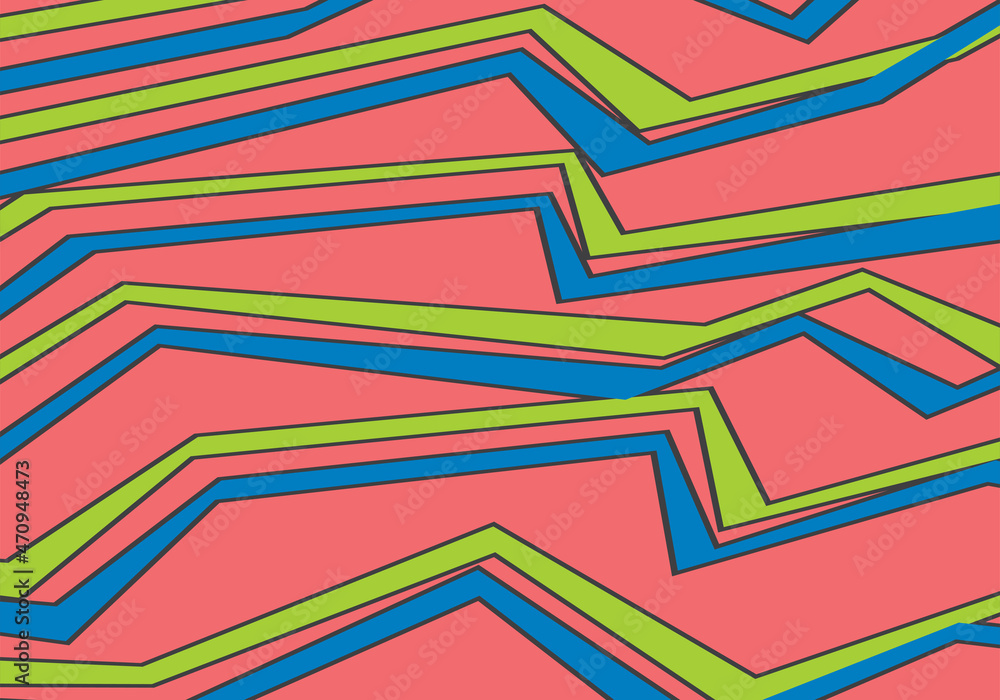 Poster abstract background with gradient polygonal lines pattern