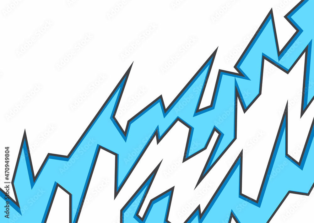 Aufkleber abstract background with blue jagged zigzag pattern