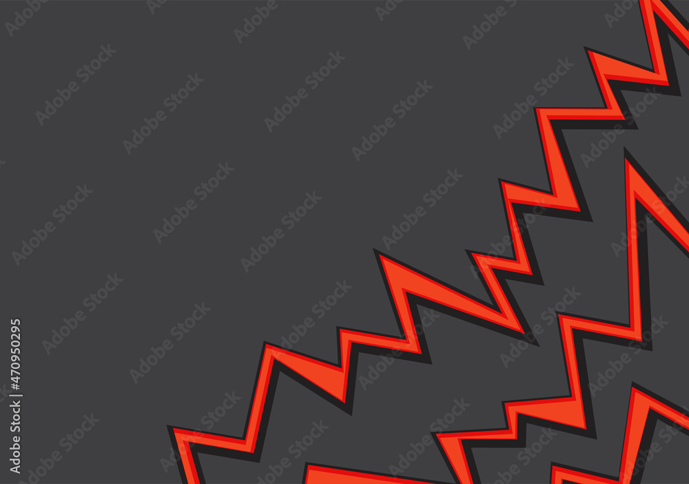 Aufkleber abstract background with red gradient zigzag lines pattern
