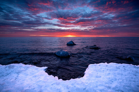 Lake Superior Winter Sunrise