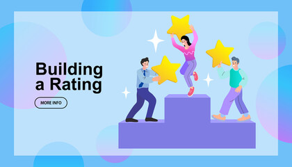 business people on the stairs