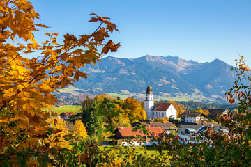 Ofterschwang - Kirche - Herbst - Allgäu 