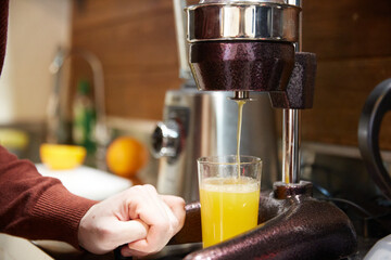 Coffeeshop orange fresh