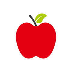 Apple icon vector. Apple fruit symbol illustration