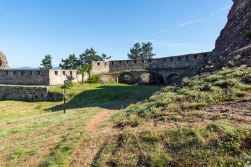 Fototapeta na wymiar Ruins of Medieval Belogradchik Fortress known as Kaleto, Bulgaria